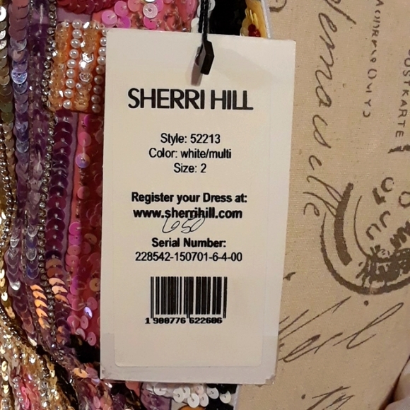 NWT Sherri Hill Sequin Dress - size 2 - Picture 7 of 10